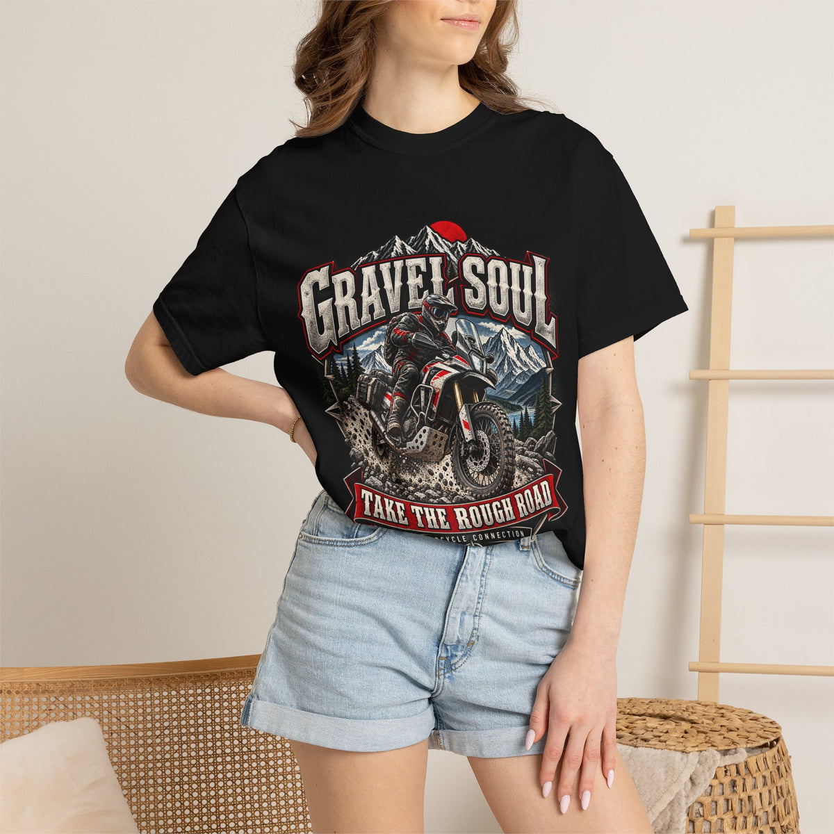 Gravel Soul Adventure Motorcycle Tee | Comfort Colors 1717