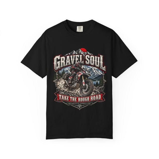 Gravel Soul Adventure Motorcycle Tee | Comfort Colors 1717