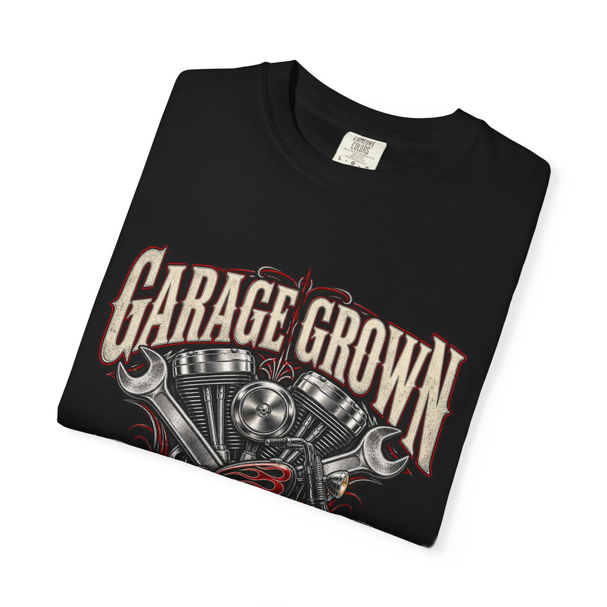 Garage Grown Custom Motorcycle Tee | Comfort Colors 1717