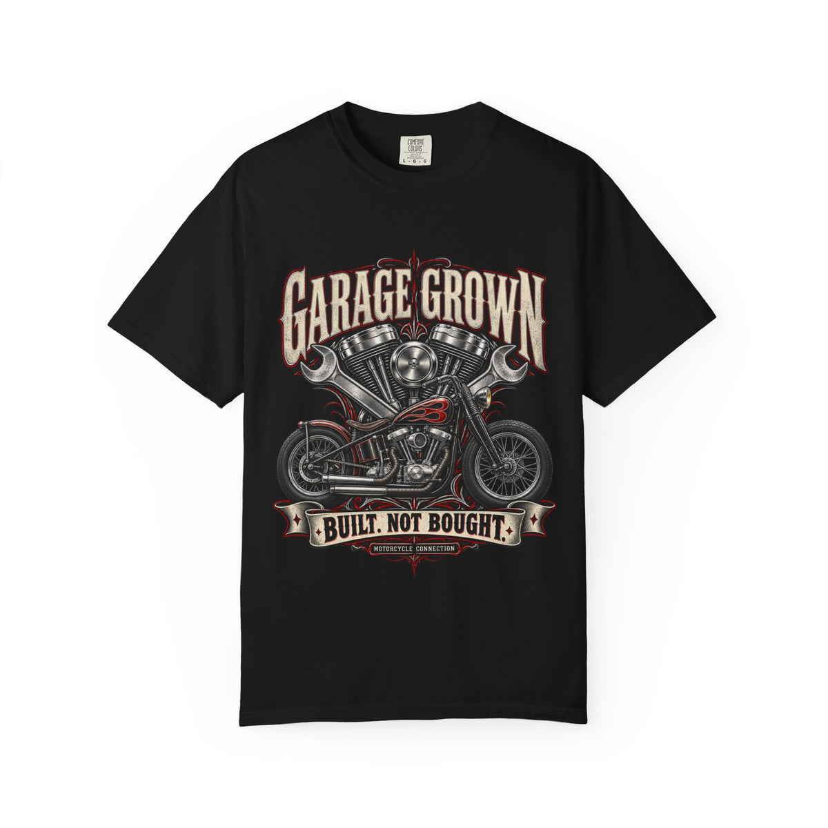 Garage Grown Custom Motorcycle Tee | Comfort Colors 1717