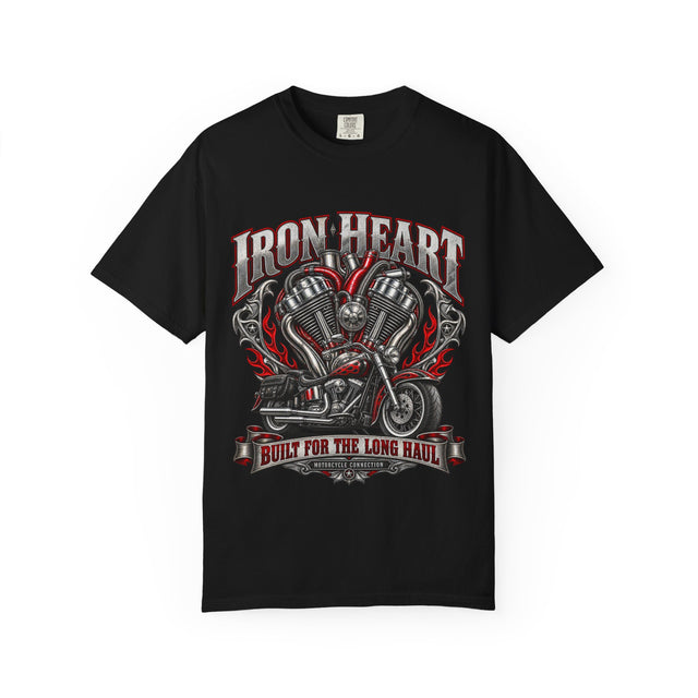 Iron Heart Motorcycle Graphic Tee | Comfort Colors 1717