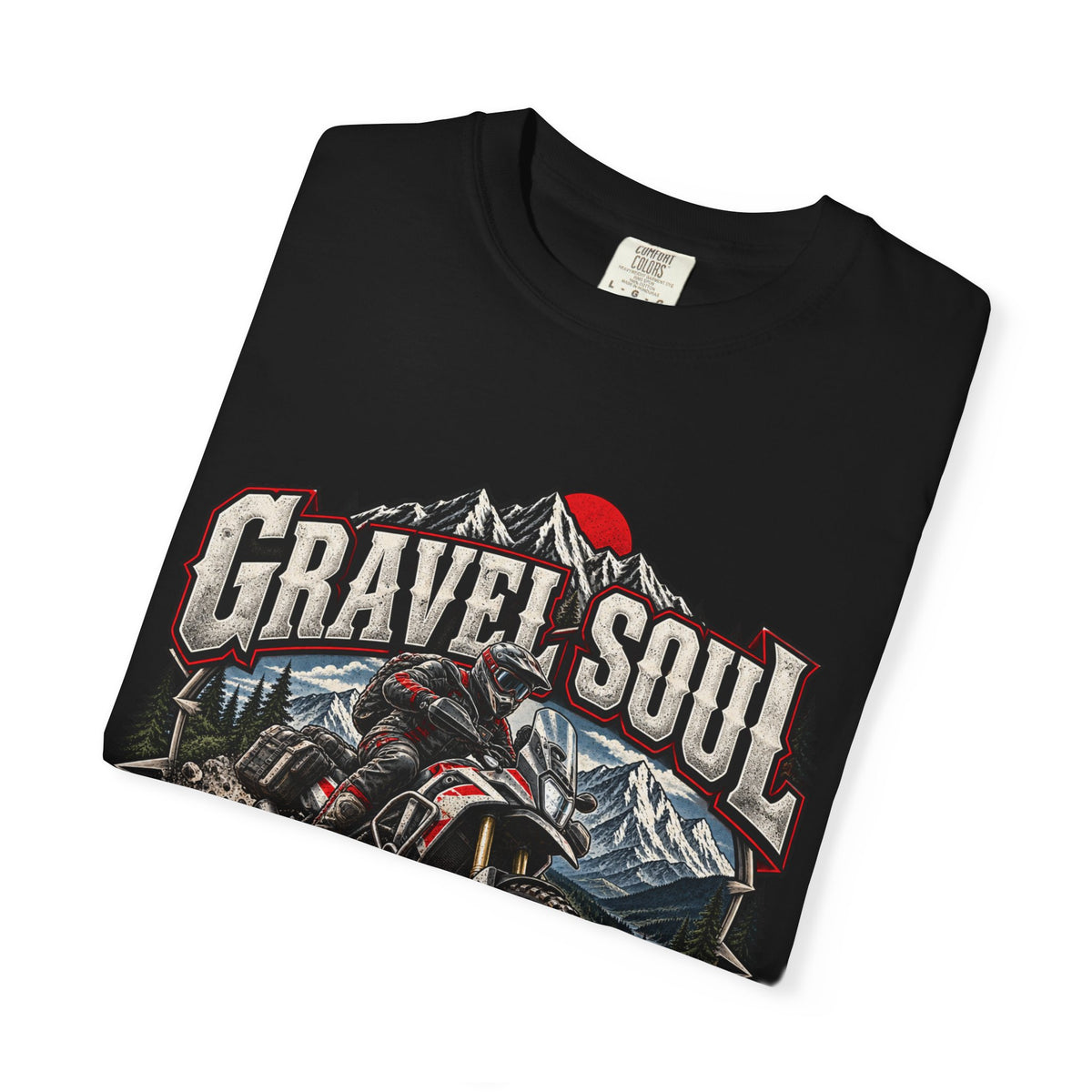 Gravel Soul Adventure Motorcycle Tee | Comfort Colors 1717