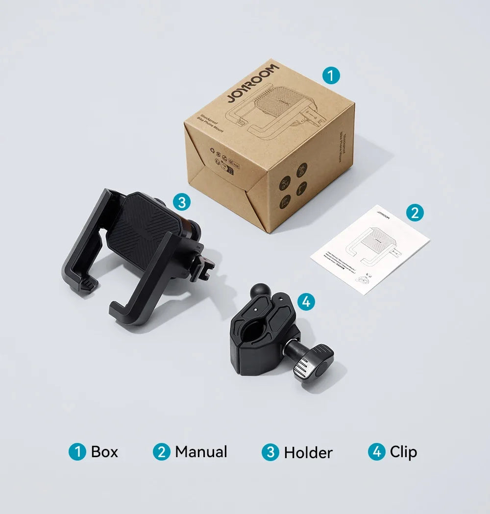 Dual Vibration Dampener Motorcycle Phone Mount – Military-Grade Shock Absorption