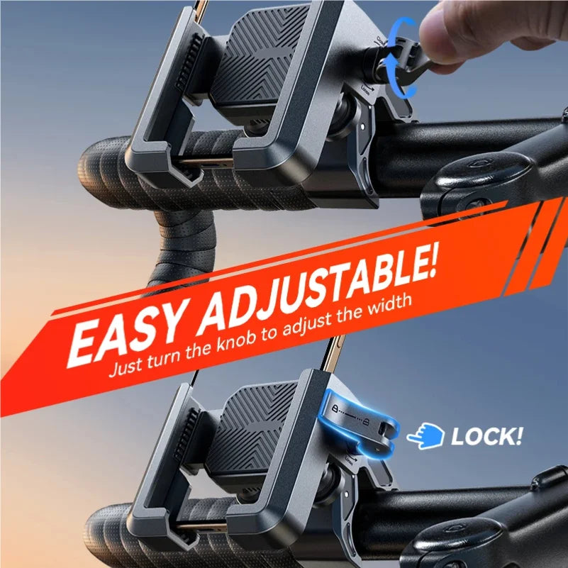 Dual Vibration Dampener Motorcycle Phone Mount – Military-Grade Shock Absorption