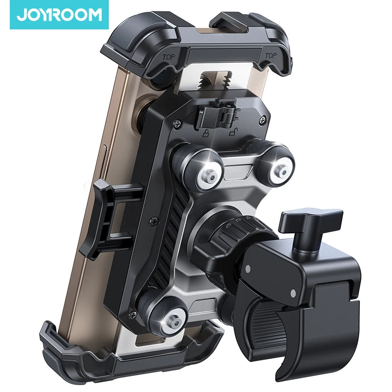 Anti-Vibration Motorcycle Phone Mount – 360° Adjustable Handlebar Holder (JR-ZS498)