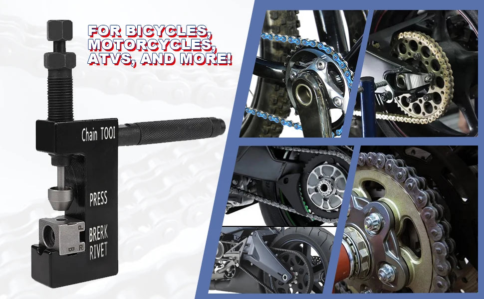 Motorcycle Chain Breaker Tool Kit – Fits 520, 525 & 530 Chains