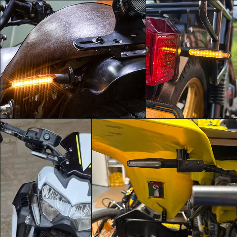 Motorcycle LED Turn Signals – Sequential Flowing Indicator & DRL Brake Light