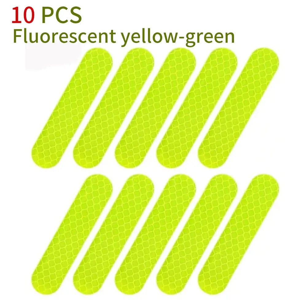Motorcycle Helmet Reflective Safety Strips – 10-Pack Night Visibility Decals