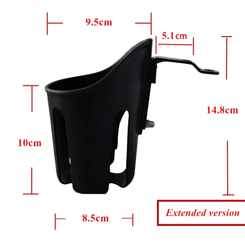 Universal Motorcycle & Bike Cup Holder – Handlebar Water Bottle Cage