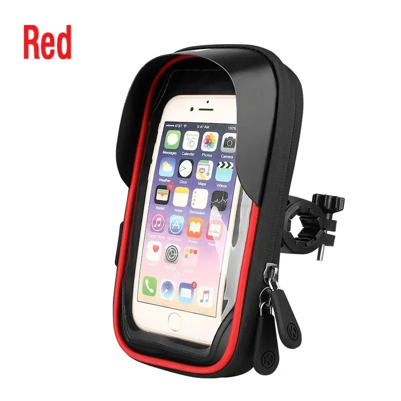 Waterproof Motorcycle Phone Holder – 360° Handlebar Mount