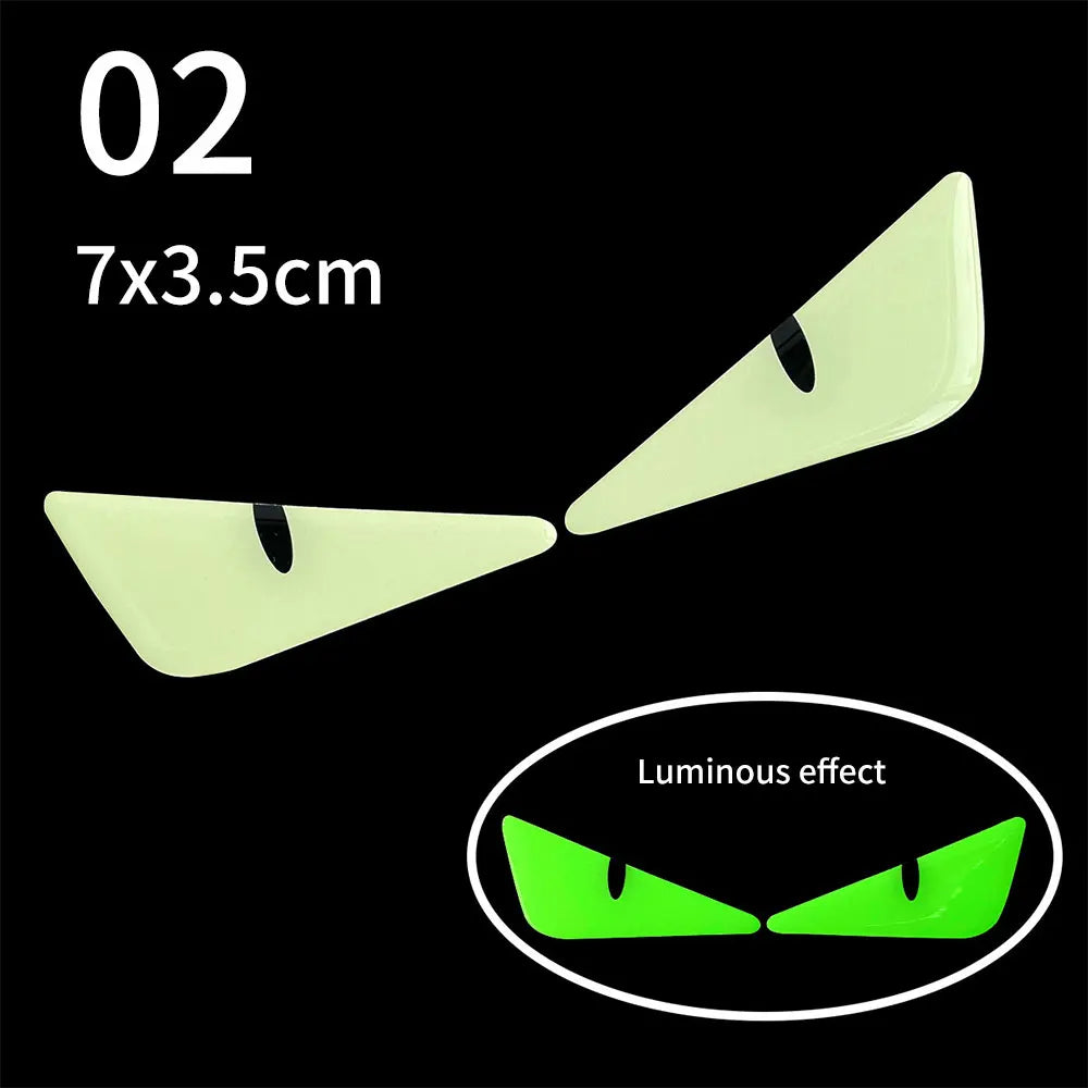 3D Reflective Devil's Eye Stickers – Motorcycle & Helmet Decals