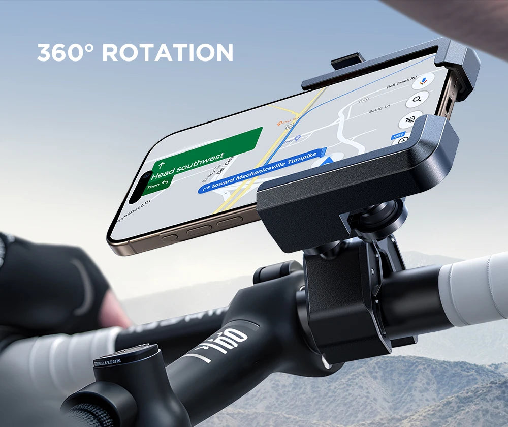 Dual Vibration Dampener Motorcycle Phone Mount – Military-Grade Shock Absorption