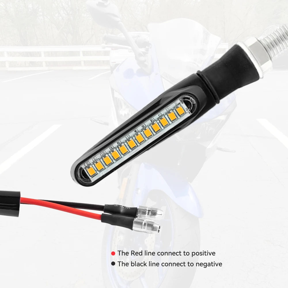 Motorcycle LED Turn Signals – Sequential Flowing Indicator & DRL Brake Light