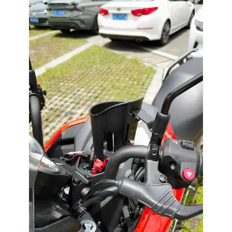Universal Motorcycle & Bike Cup Holder – Handlebar Water Bottle Cage