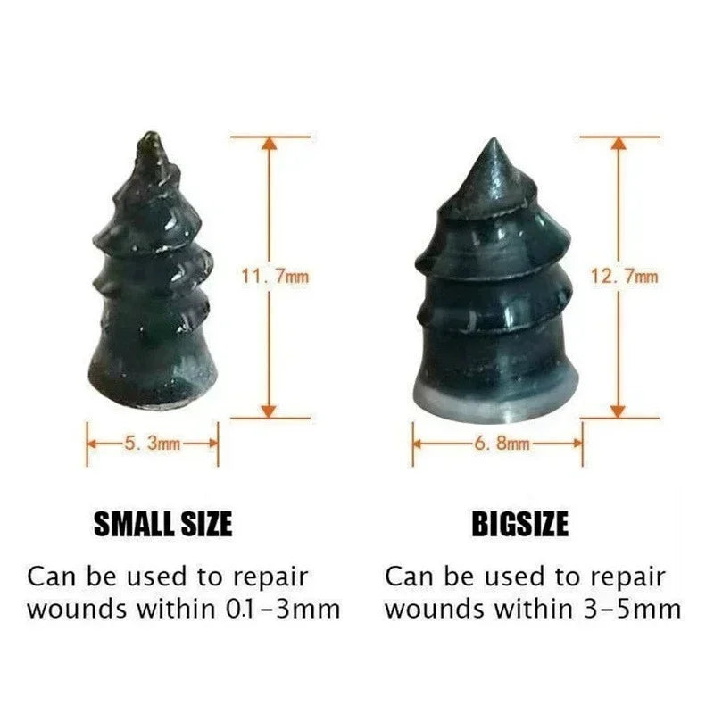 Tire Repair Rubber Nail Plugs – Universal Puncture Repair Kit