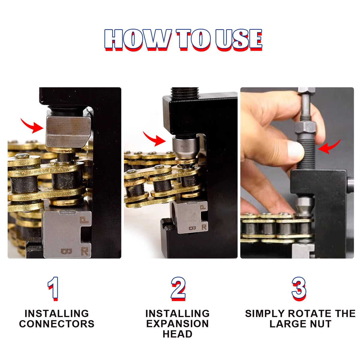 Motorcycle Chain Breaker Tool Kit – Fits 520, 525 & 530 Chains