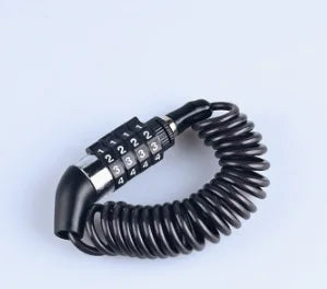 Motorcycle Anti-Theft Chain Lock –  4-Digit Combination Cable Lock for Helmets & Bikes