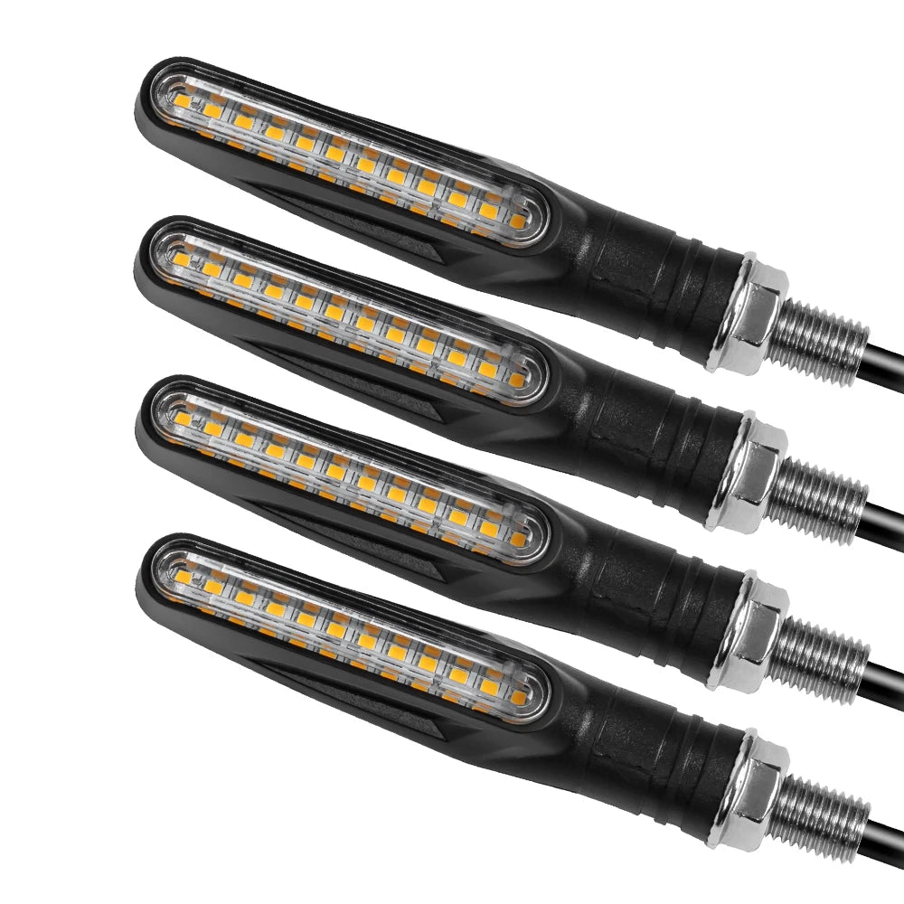 Motorcycle LED Turn Signals – Sequential Flowing Indicator & DRL Brake Light
