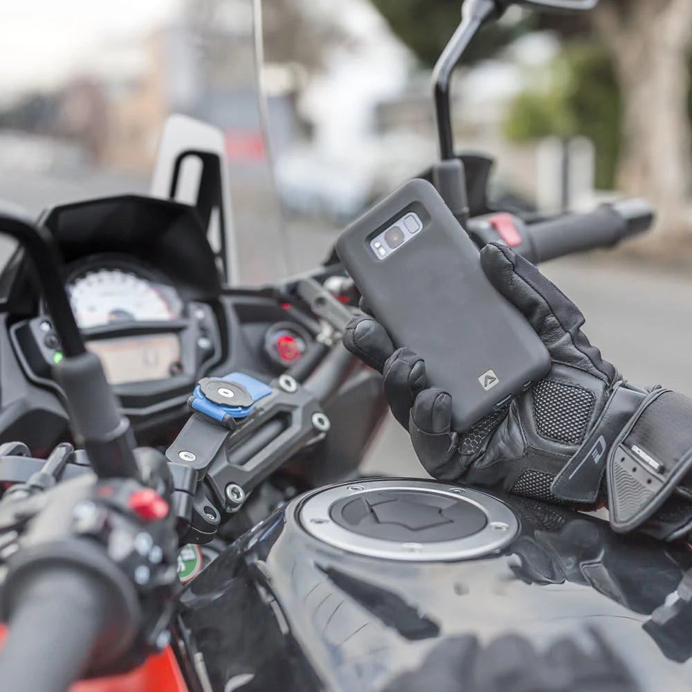 Anti-Shake Motorcycle Phone Mount – Vibration Dampener with Quick Release