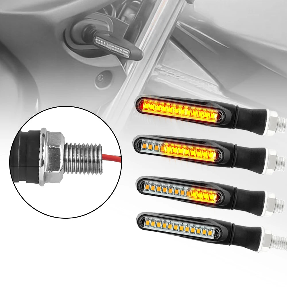 Motorcycle LED Turn Signals – Sequential Flowing Indicator & DRL Brake Light