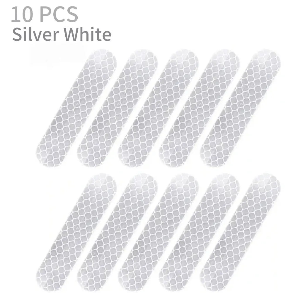 Motorcycle Helmet Reflective Safety Strips – 10-Pack Night Visibility Decals