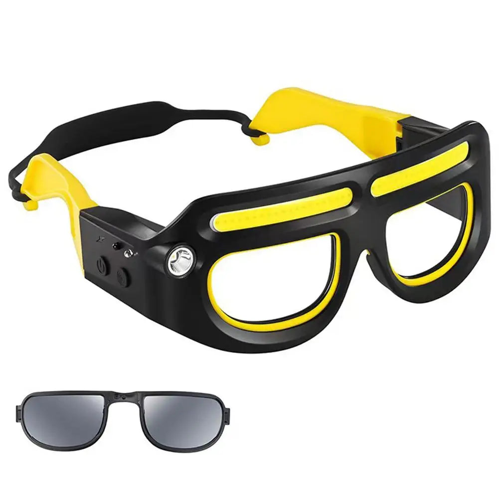 LED Headlight Glasses – Rechargeable 800-Lumen Motion Sensor Work & Outdoor Glasses