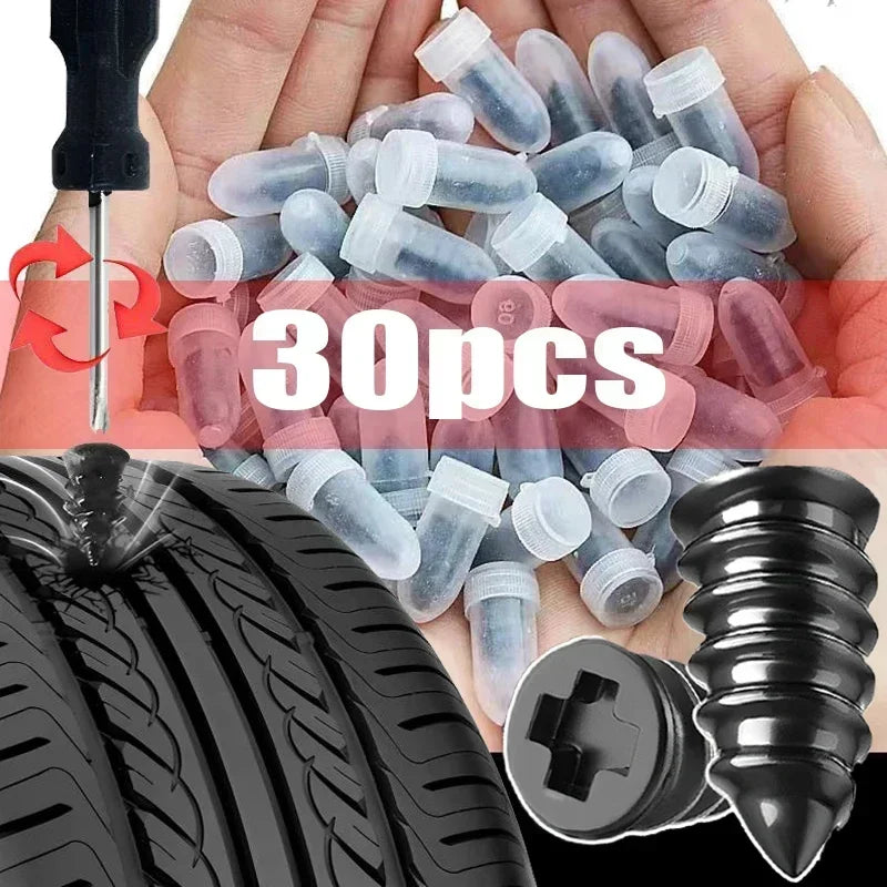 Tire Repair Rubber Nail Plugs – Universal Puncture Repair Kit