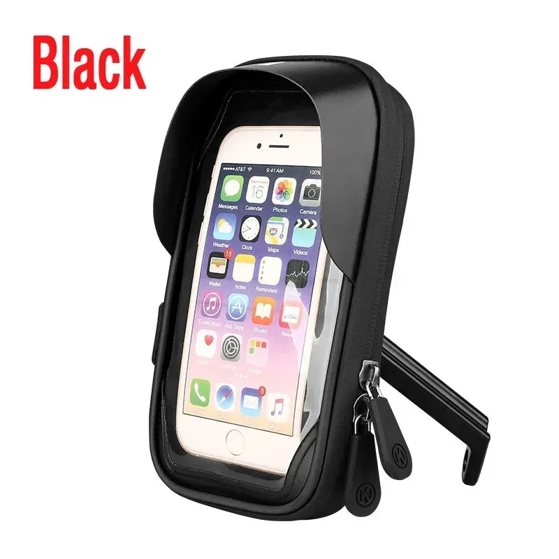 Waterproof Motorcycle Phone Holder – 360° Handlebar Mount