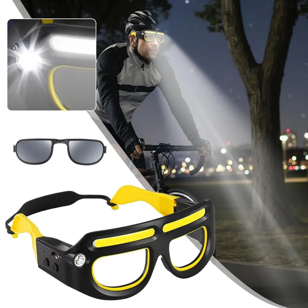 LED Headlight Glasses – Rechargeable 800-Lumen Motion Sensor Work & Outdoor Glasses