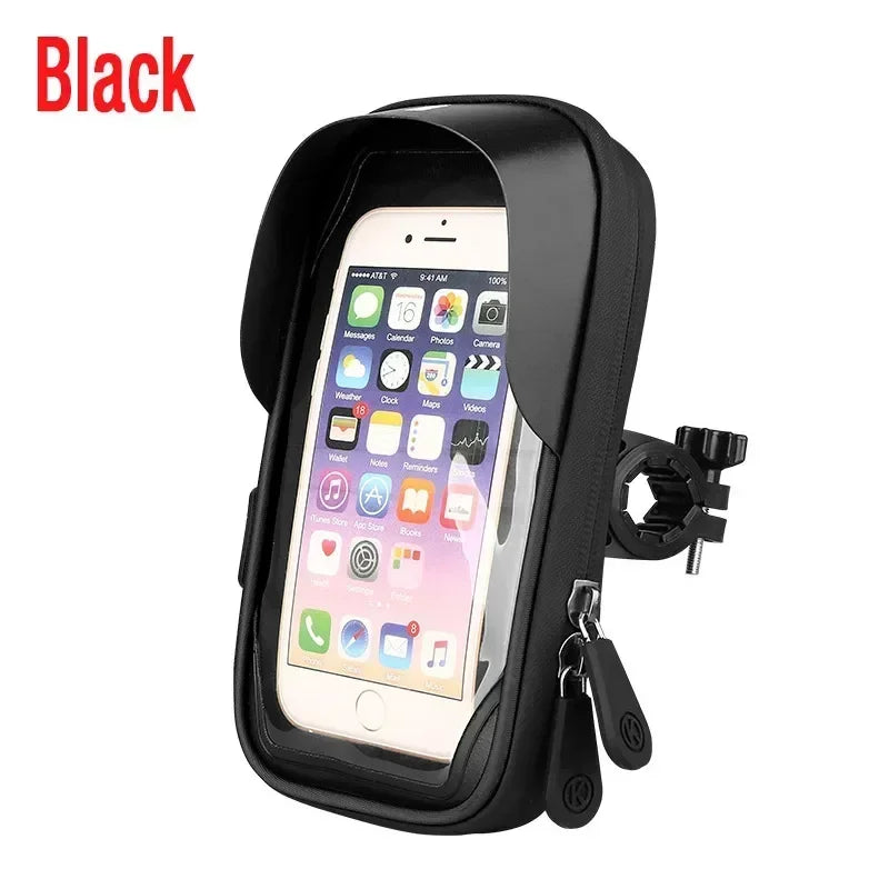 Waterproof Motorcycle Phone Holder – 360° Handlebar Mount