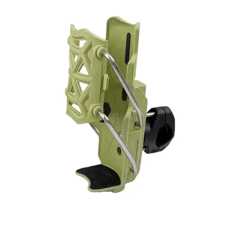 360° Adjustable Motorcycle Cup Holder – Universal Handlebar Water Bottle Cage