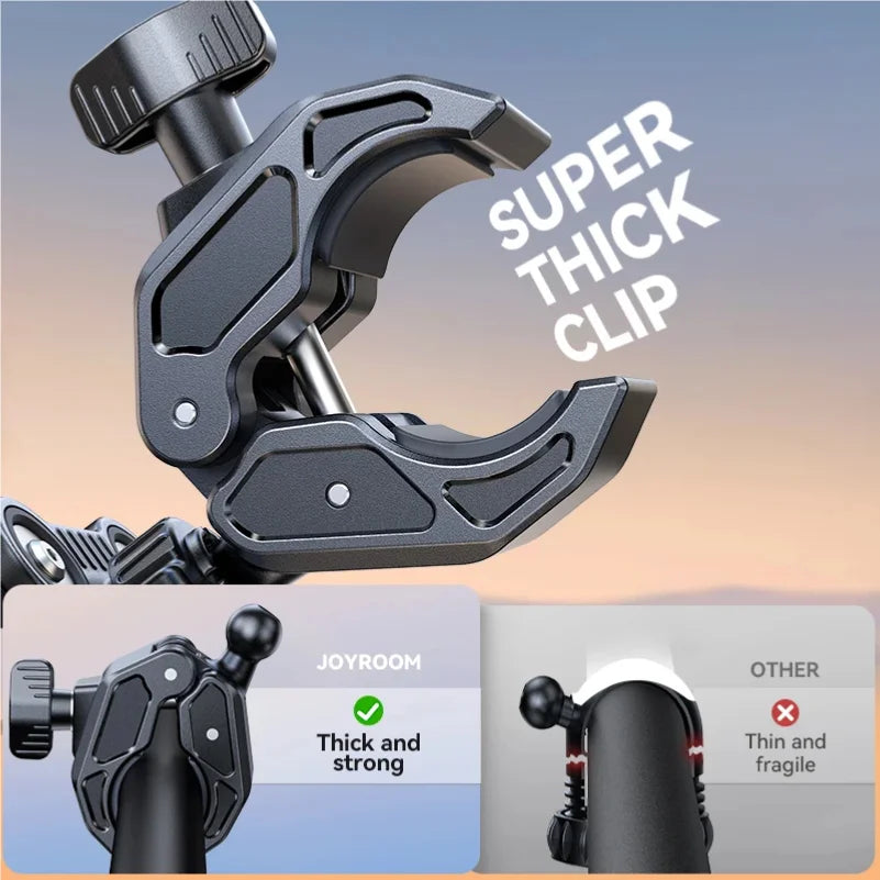 Dual Vibration Dampener Motorcycle Phone Mount – Military-Grade Shock Absorption