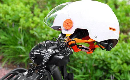 Motorcycle Anti-Theft Chain Lock –  4-Digit Combination Cable Lock for Helmets & Bikes