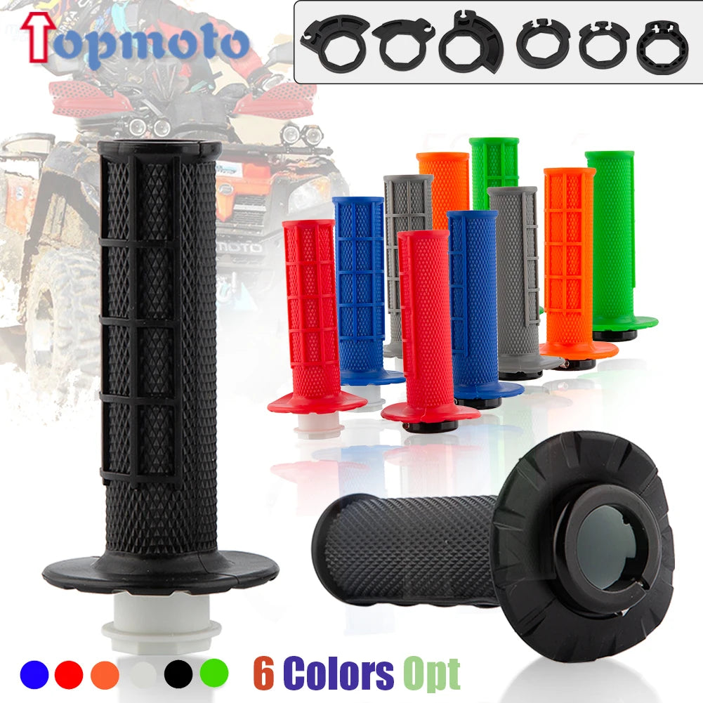 22mm MX Silicone Handlebar Grips – Universal Dirt Bike & Motocross Replacement