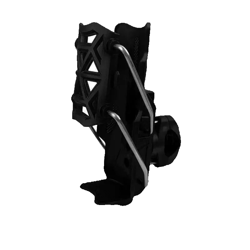 360-degree adjustable motorcycle cup holder with handlebar clamp