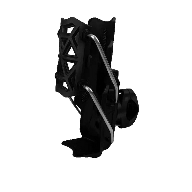 360-degree adjustable motorcycle cup holder with handlebar clamp