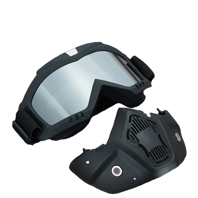 Motocross goggles and windproof off-road dirt bike face mask protective set