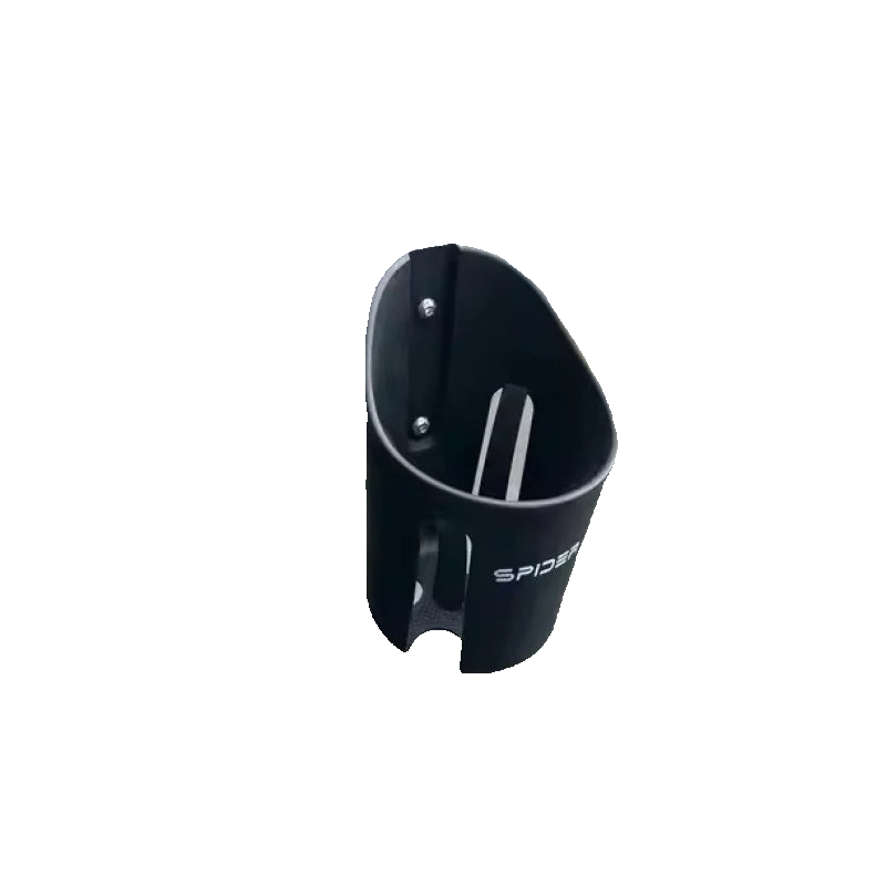 Universal motorcycle and bike cup holder with handlebar mounting clamp